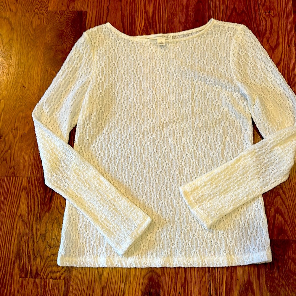 Ivory Treasure & Bond Flowered Eyelet Bouse